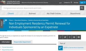 Non Employment Residency Permit Renewal for Individuals Sponsored by an Expatriate
